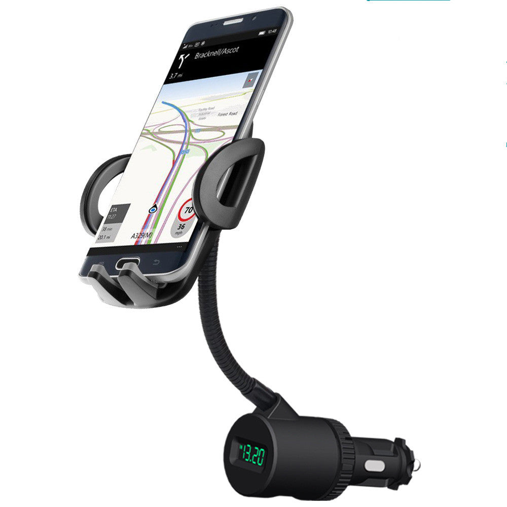 Dual USB Digital Display Car Holder