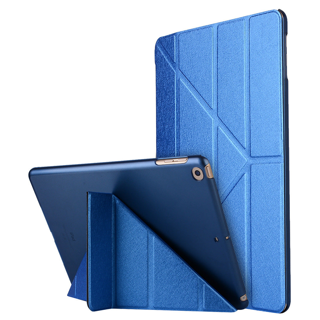 Compatible with Apple, Applicable to 2021 new ipadPro11 silk holster ultra-thin protective shell 9.7 2021 dormant deformation leather case