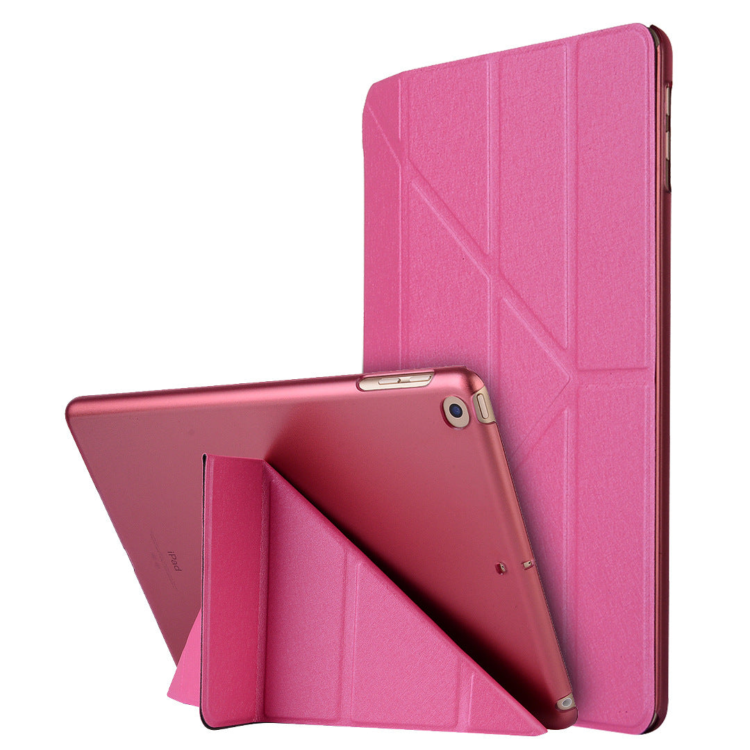 Compatible with Apple, Applicable to 2021 new ipadPro11 silk holster ultra-thin protective shell 9.7 2021 dormant deformation leather case