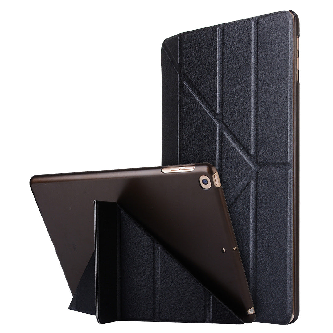 Compatible with Apple, Applicable to 2021 new ipadPro11 silk holster ultra-thin protective shell 9.7 2021 dormant deformation leather case