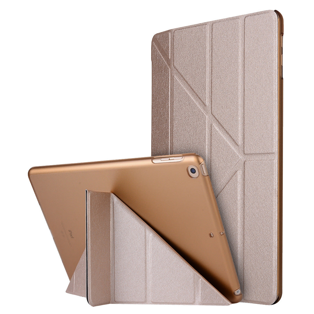 Compatible with Apple, Applicable to 2021 new ipadPro11 silk holster ultra-thin protective shell 9.7 2021 dormant deformation leather case