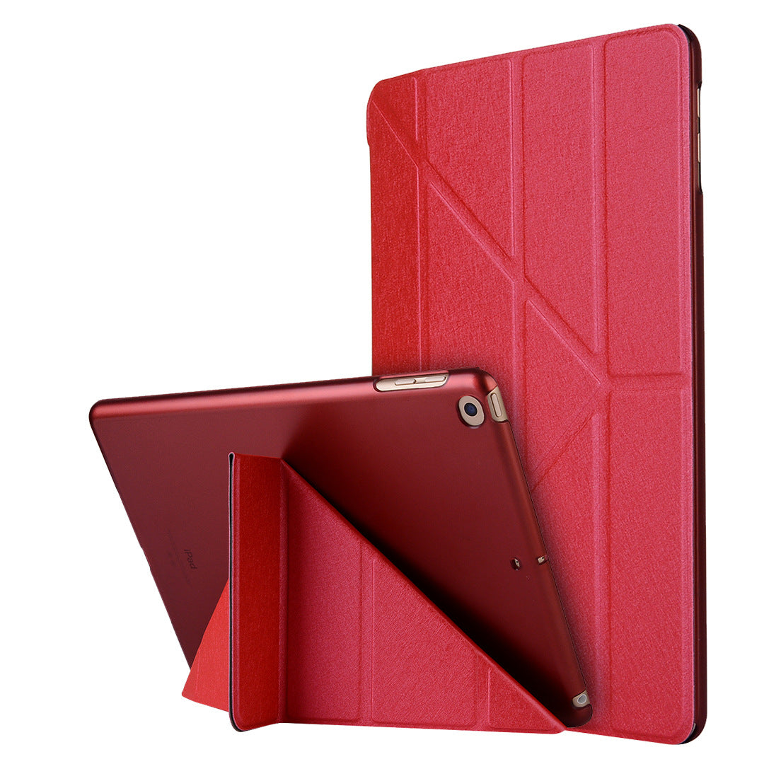 Compatible with Apple, Applicable to 2021 new ipadPro11 silk holster ultra-thin protective shell 9.7 2021 dormant deformation leather case