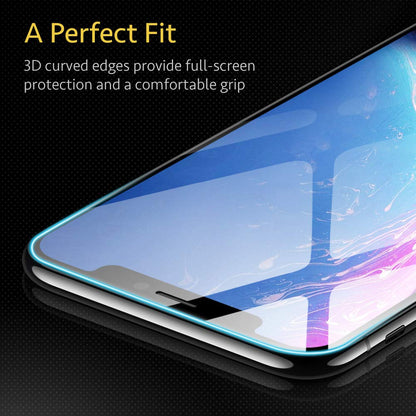 Full-Coverage Tempered-Glass Compatible for iPhone 11 2019 Screen Protector [2-Pack] [Easy Installation Frame] 3D Curved Edges