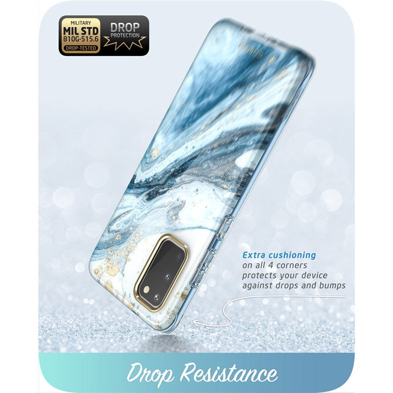 Samsung Galaxy S20 Case / S20 5G Full-Body Glitter Marble Bumper Cover WITHOUT Built-in Screen Protector