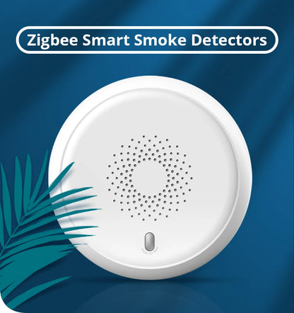 Zemismart Tuya Zigbee Smart Smoke Sensor Fire Smoke Detector Security Alarm System Linkage Smart Home Device Battery Powered