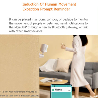 Qingping Human Body / motion & light Sensor 2 Magnetic Smart Home Super Practical Device Accessories Intelligent Device