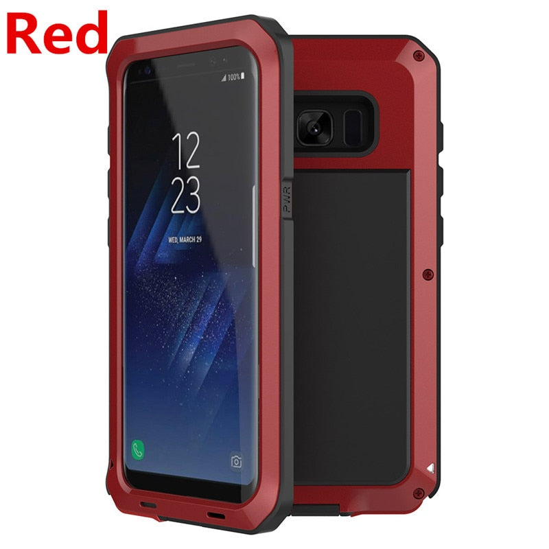 Luxury Metal Military Protection Case for Samsung Galaxy S21 S20 Ultra S8 S9 S7 S10 Plus S10e  Shockproof Cover