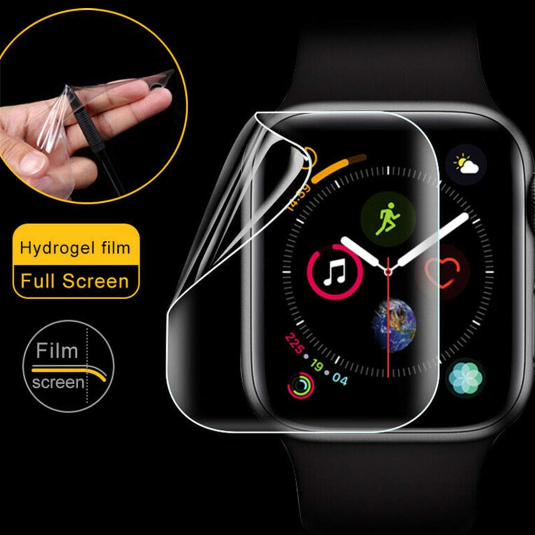 FTA Soft Screen Protector For apple watch 7 45mm 41mm 44 38 cover film 9D Protective Full Coverage iwatch series 6 5 4 3 2 1 42 40mm