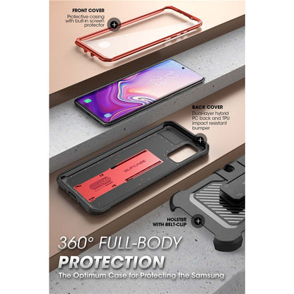 Samsung Galaxy S20 FE Case (2020 Release) UB Pro Full-Body Holster Cover WITH Built-in Screen Protector &amp; Kickstand