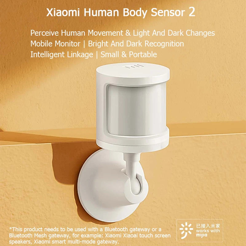 Qingping Human Body / motion & light Sensor 2 Magnetic Smart Home Super Practical Device Accessories Intelligent Device