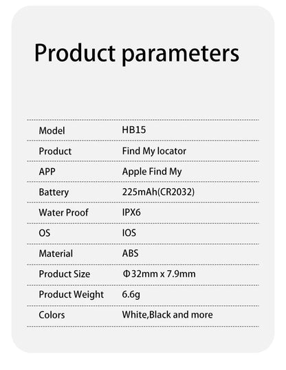 Hot Smart airtag GPS Tracker Work with Apple Find My APP ITag Anti Lost Reminder Device MFI Rated Locator Car Key Pet Finder