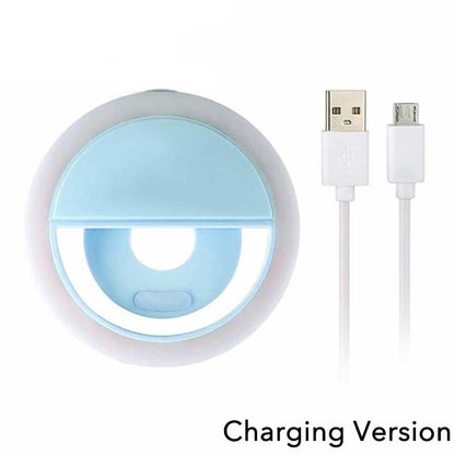 USB Charge Led Selfie Ring Light Mobile Phone Lens LED Selfie Lamp Ring for iPhone for Samsung Huawei Xiaomi Phone Selfie Light