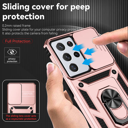 Case protector for Samsung Galaxy S22 Ultra 5G Case Slide Camera Lens Military Grade Bumpers Armor Cover for Samsung Galaxy S22+ S22 5G