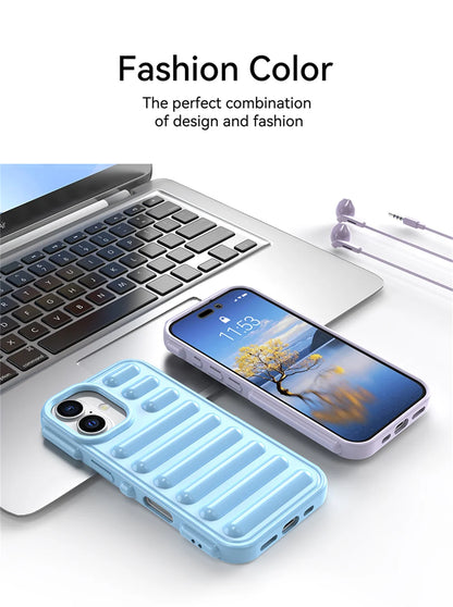 Air Cushion Capsule Shockproof Phone Case For iPhone 16 15 14 13 Pro Max  Armour Protective Back Cover for Apple 15 16 pro / Pro Max