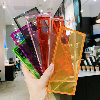 Square transparent TPU phone case