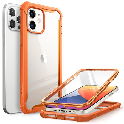 Case protector for iPhone 12 Case/12 Pro Case 6.1 inch (2020)  Full-Body Rugged Clear Bumper Cover with Built-in Screen Protector.