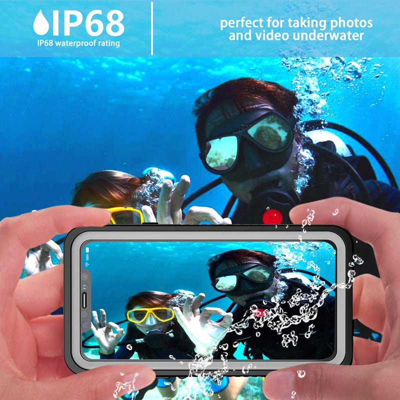 Waterproof Case for iPhone 11 Pro Max XR X XS MAX SE Shockproof Outdoor Diving Case Cover For iPhone 7 8 6 6S Plus 5 5S.