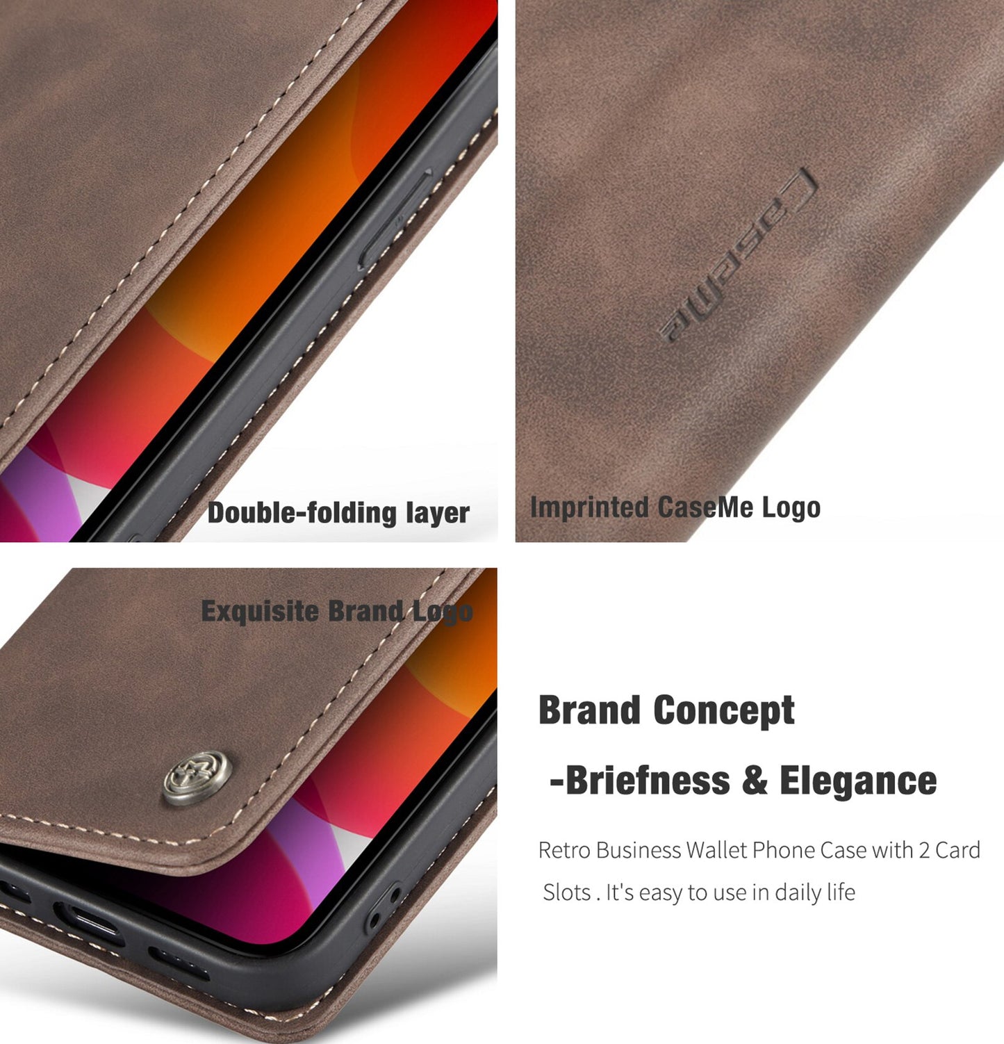 FTA Flip Case For iPhone 14 13 12 Mini Pro Max Retro Magnetic Card Leather Wallet For iPhones.