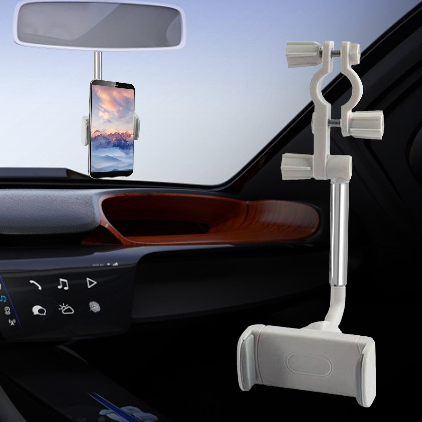 Mirror Mount Phone Holder