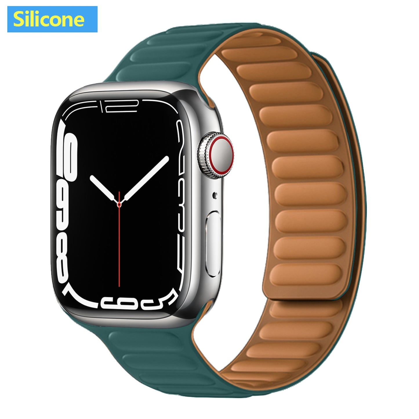 FTA Leather Link For Apple Watch Band 45mm 42mm 44mm  49mm Original Magnetic Loop bracelet iWatch Series 8 Ultra 3 SE 6 7 Strap