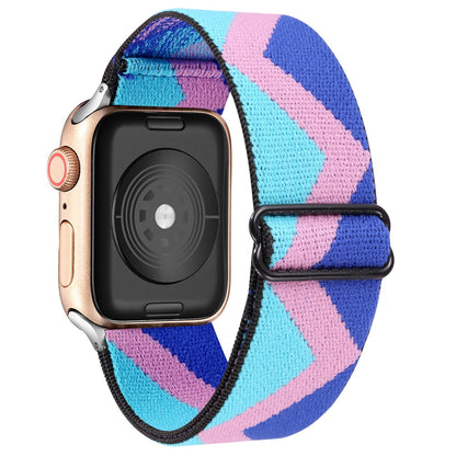 FTA Elastic Adjustable Nylon Solo Loop Strap for Apple Watch 6 SE 5 4 Band Strap 38 40mm 42 44mm for Iwatch 6 Se 5 4 Sport WatchBand