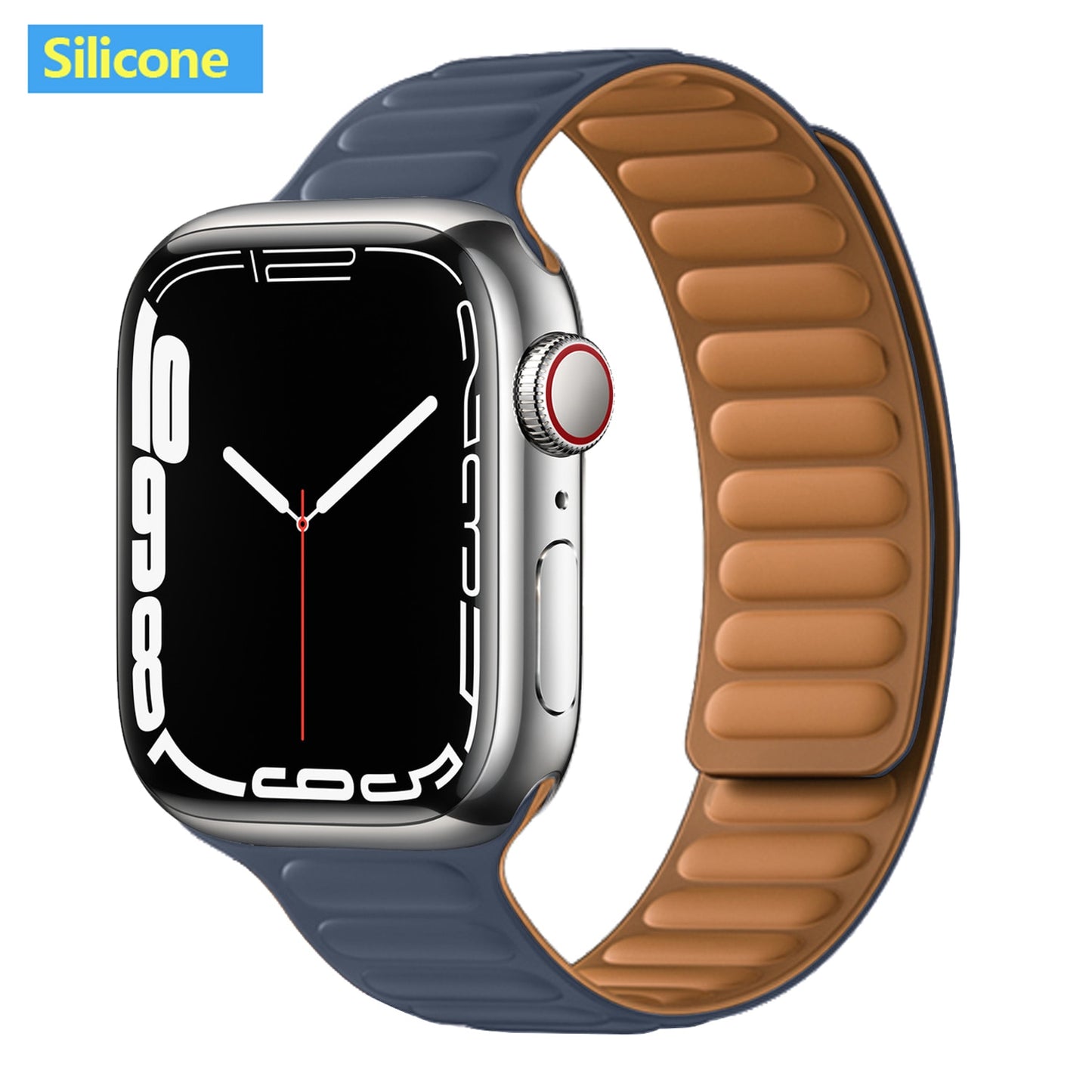 FTA Leather Link For Apple Watch Band 45mm 42mm 44mm  49mm Original Magnetic Loop bracelet iWatch Series 8 Ultra 3 SE 6 7 Strap