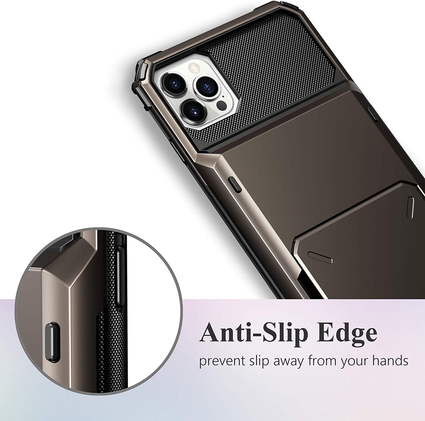 Business Armor Slide Wallet Card Slots Holder Cover for iPhone 12 Mini 12 11 Pro Max 7 8 Plus X XS Max SE 2020 Case Phone Cases.