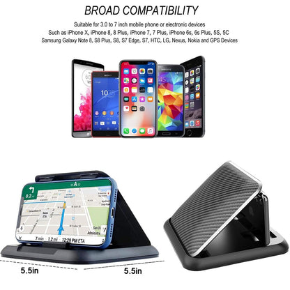 FTA Car Phone Holder Dashboard Universal 3 to 7 inch Mobile Phone Clip Mount Bracket For iPhone XR XS MAX GPS Stand for Uber/Lyft drivers.