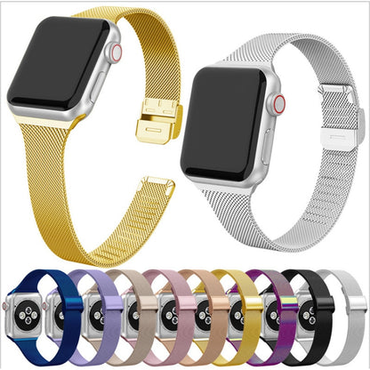 FTA Strap For Apple Watch band 44mm 40mm steel metal bracelet correa for series 6 5 4 3 SE for iWatch band 42mm 38mm Milanese Loops