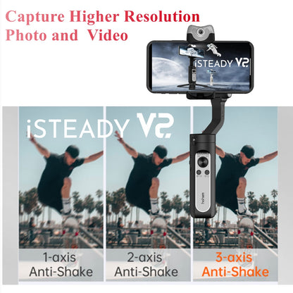 iSteady V2 AI Tracking Gimbal 3-Axis Foldable Handheld 259g Gesture Control Stabilizer Creative Vlog for iPhone13 Pro/Max