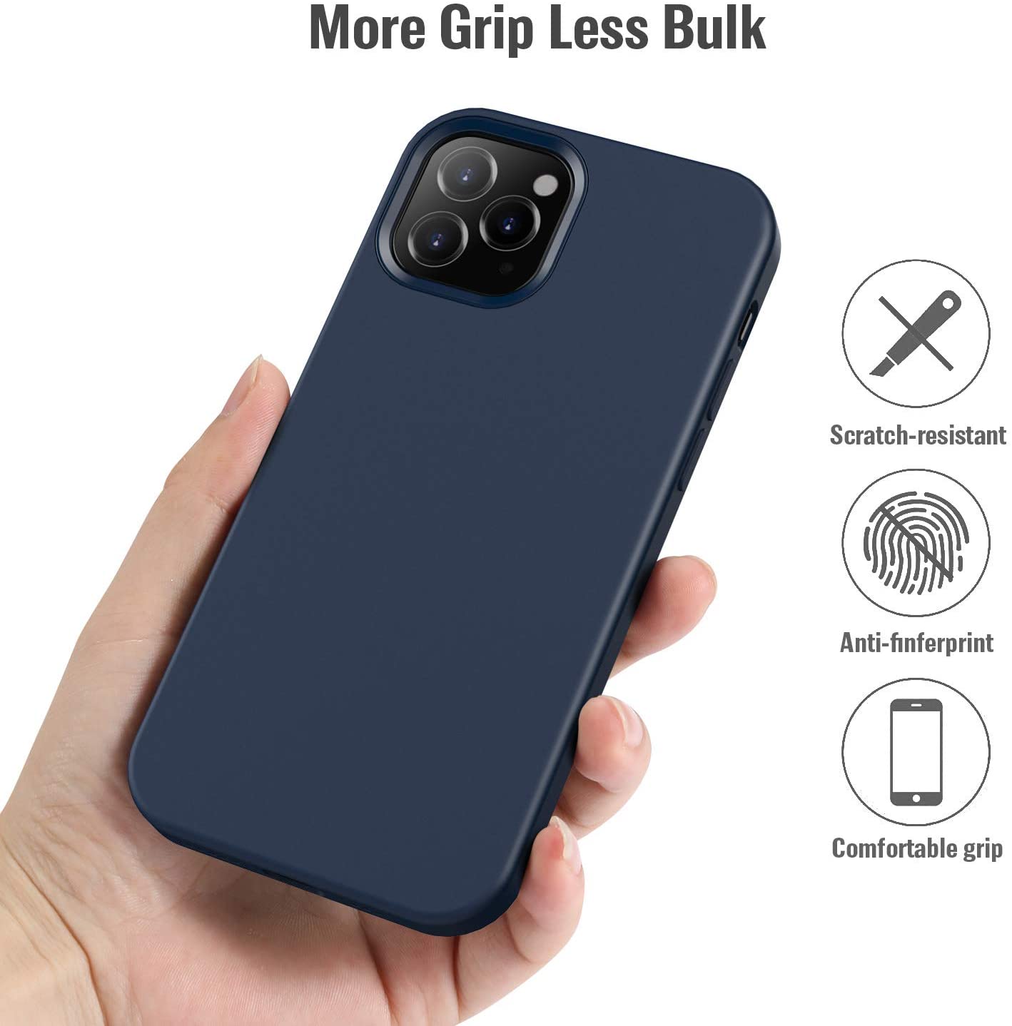 Case protector for iPhone 12 Pro Max Mini Liquid Silicone Case Full Covered Gel Rubber Ultra Thin Case With Soft Microfiber Cloth Lining Cushion.