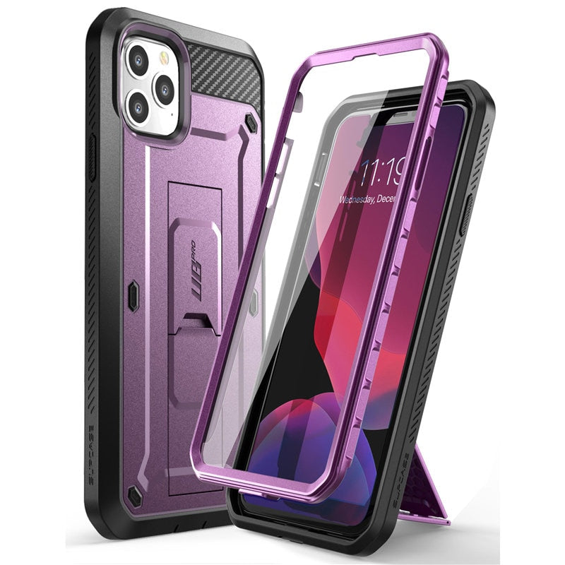 Cover for iPhone 11 Pro Max Case 6.5" (2019) IPHONE CASE UB Pro Full-Body Rugged Holster Cover with Built-in Screen Protector & Kickstand.