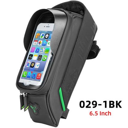 Bicycle Bag Cycling Front Tube Frame Bag Waterproof Top Tube Phone Bag MTB Road Bike Touch Screen 6.0 inch Phone Case