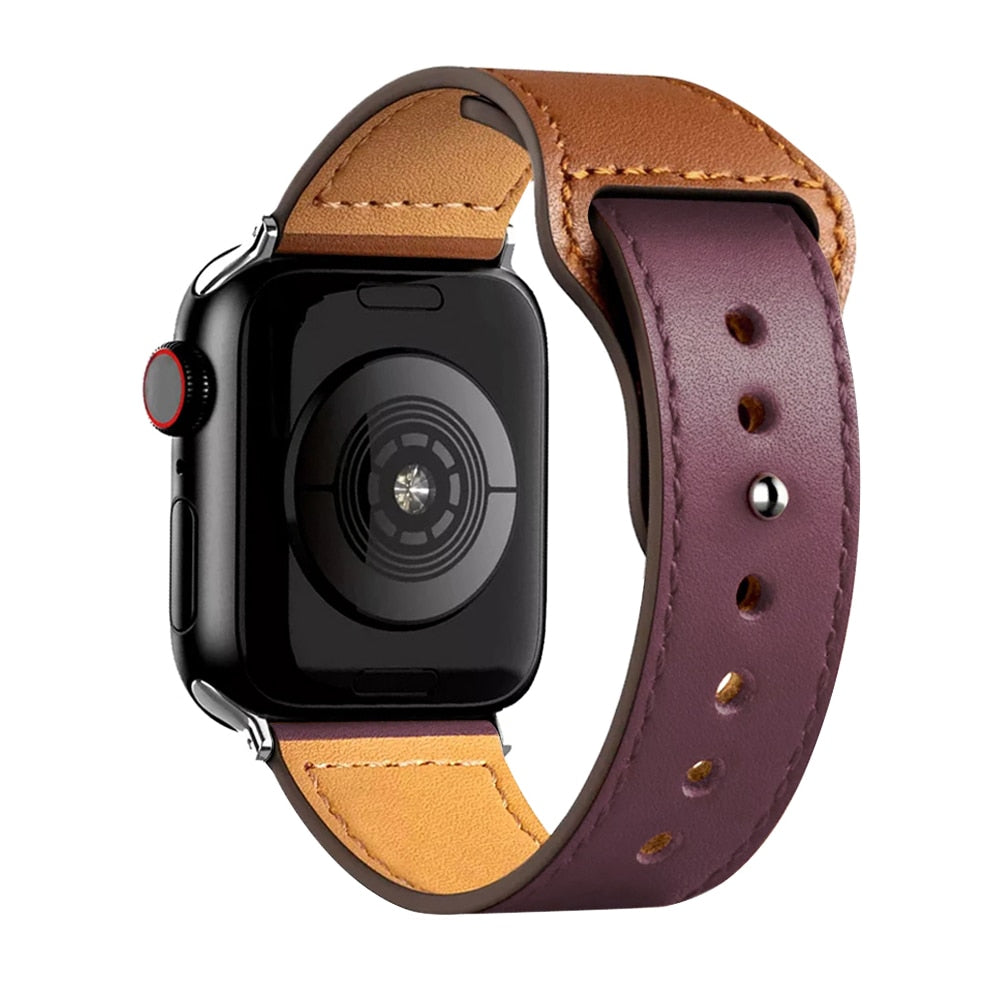 Leather strap For Apple watch band 45mm 44mm 49mm 41mm 40mm 42mm 38mm wristband correa bracelet iWatch series ultra 3 5 6 SE 7 8