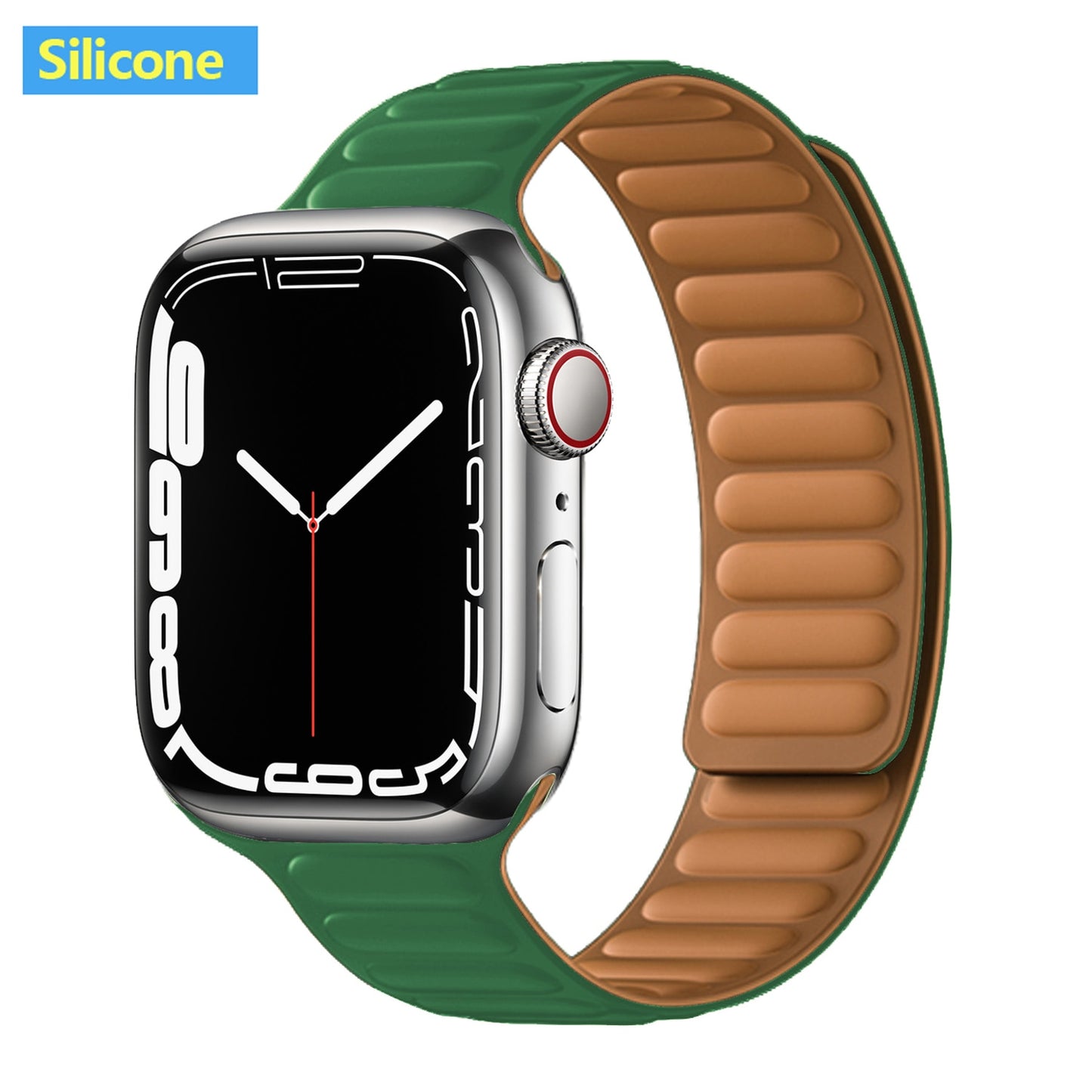 FTA Leather Link For Apple Watch Band 45mm 42mm 44mm  49mm Original Magnetic Loop bracelet iWatch Series 8 Ultra 3 SE 6 7 Strap