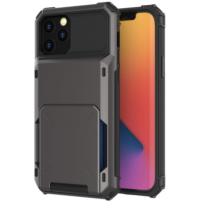 Business Armor Slide Wallet Card Slots Holder Cover for iPhone 12 Mini 12 11 Pro Max 7 8 Plus X XS Max SE 2020 Case Phone Cases.