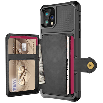 Leather Wallet Case for iPhone 13 11 12 Pro Max 5G iPhone 12 Mini Cases Wallet Flip Cover Buckle for iPhones.