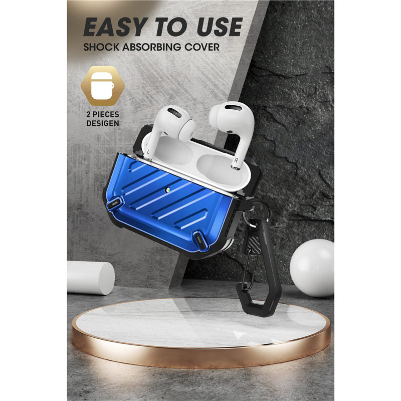 FTA UB Pro Designed For Airpods Pro Case 2019 Full-Body Rugged Protective Cover with Carabiner For Apple Airpods Pro (2019)