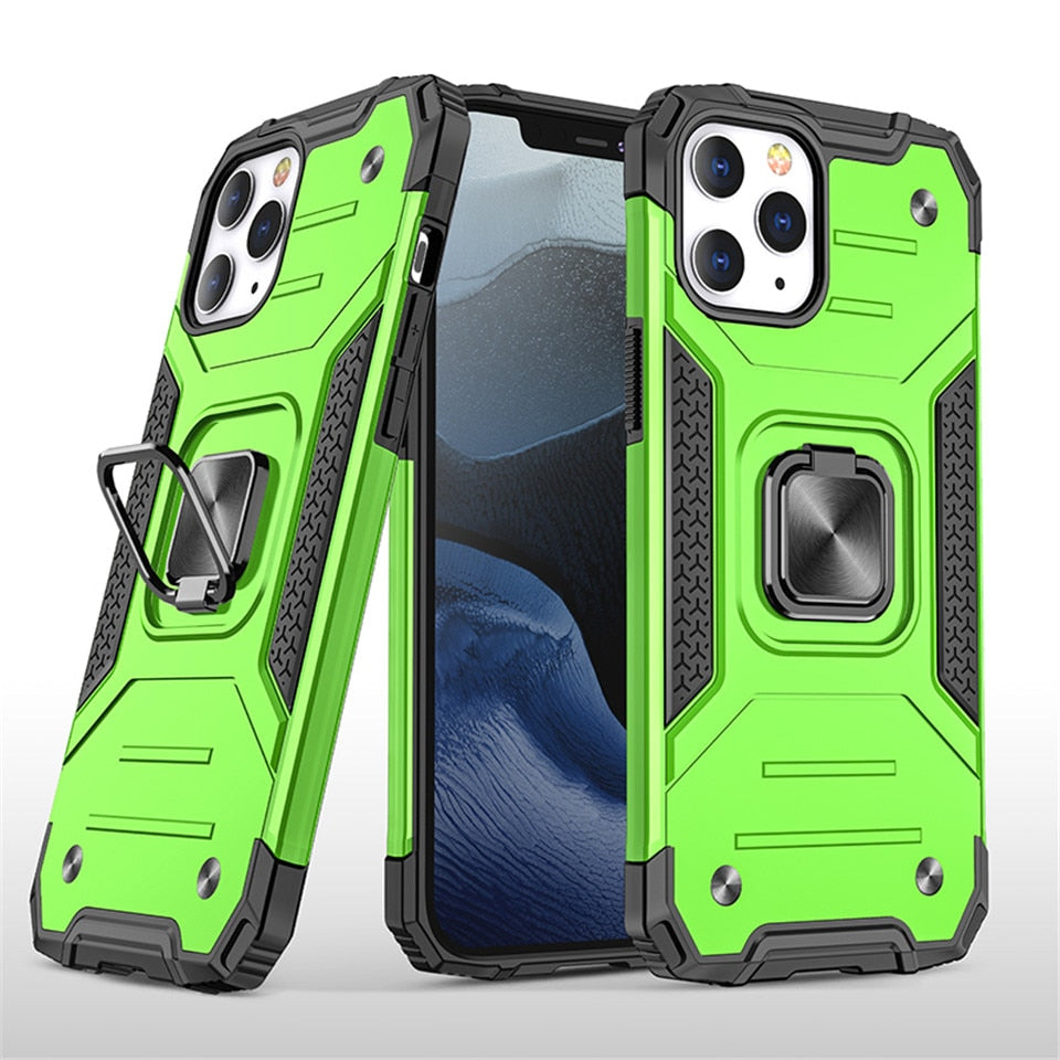 FTA Cases For iPhone 6 6s 6s Plus 6 Plus Shell Kickstand Silicone Shockproof Magnetic Car Holder Ring Phone Case.