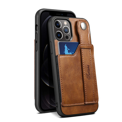 Cover for iPhone 13 12 Pro Max Case PU Leather Wallet flip Cover Stand Feature with Wrist Strap and Credit Cards Pocket for 12 Pro.