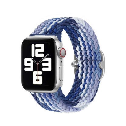 FTA Nylon Braided Solo Loop Strap for Apple Watch Band 38mm 40mm 42mm 44mm Sport Elastics Wristband for iWatch Series 6/5/4/3/2/1/SE