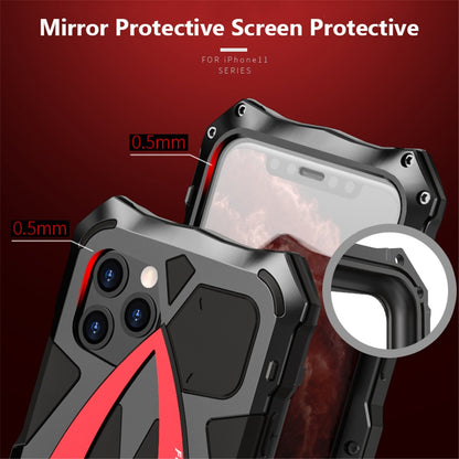 Silicone Phone Case for iPhone 11 Pro XS Max XR Case Metal Armor Roadster Phone Case Full Protection Round Coverage Case Cover.