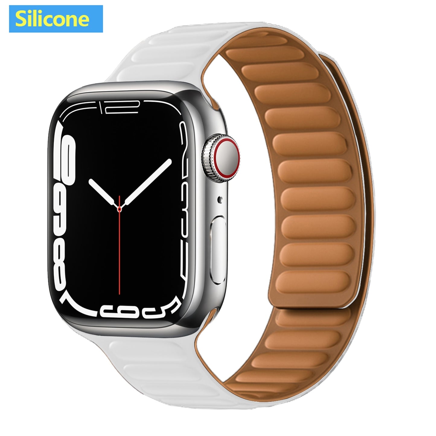 FTA Leather Link For Apple Watch Band 45mm 42mm 44mm  49mm Original Magnetic Loop bracelet iWatch Series 8 Ultra 3 SE 6 7 Strap