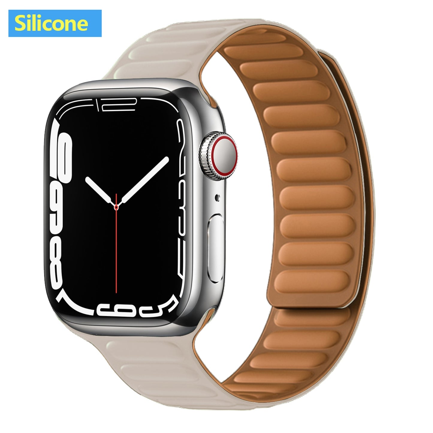 FTA Leather Link For Apple Watch Band 45mm 42mm 44mm  49mm Original Magnetic Loop bracelet iWatch Series 8 Ultra 3 SE 6 7 Strap