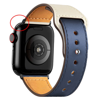 Leather strap For Apple watch band 45mm 44mm 49mm 41mm 40mm 42mm 38mm wristband correa bracelet iWatch series ultra 3 5 6 SE 7 8