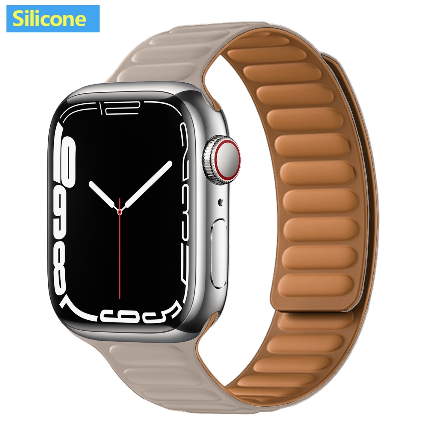 FTA Leather Link For Apple Watch Band 45mm 42mm 44mm  49mm Original Magnetic Loop bracelet iWatch Series 8 Ultra 3 SE 6 7 Strap