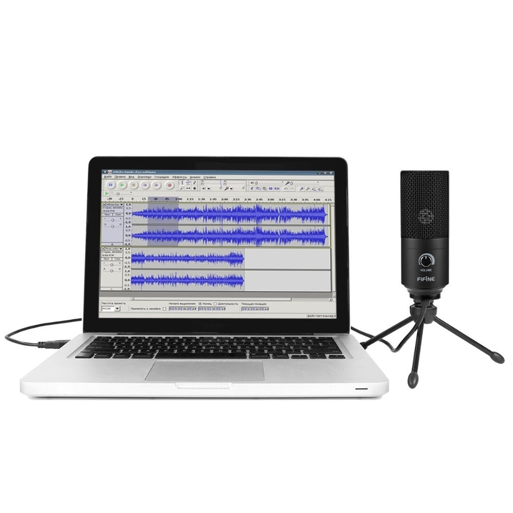 FTA USB Condenser game Microphone For Laptop Windows Studio Recording  Built-in sound card