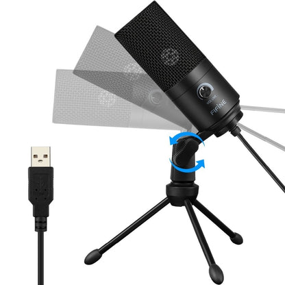 FTA USB Condenser game Microphone For Laptop Windows Studio Recording  Built-in sound card