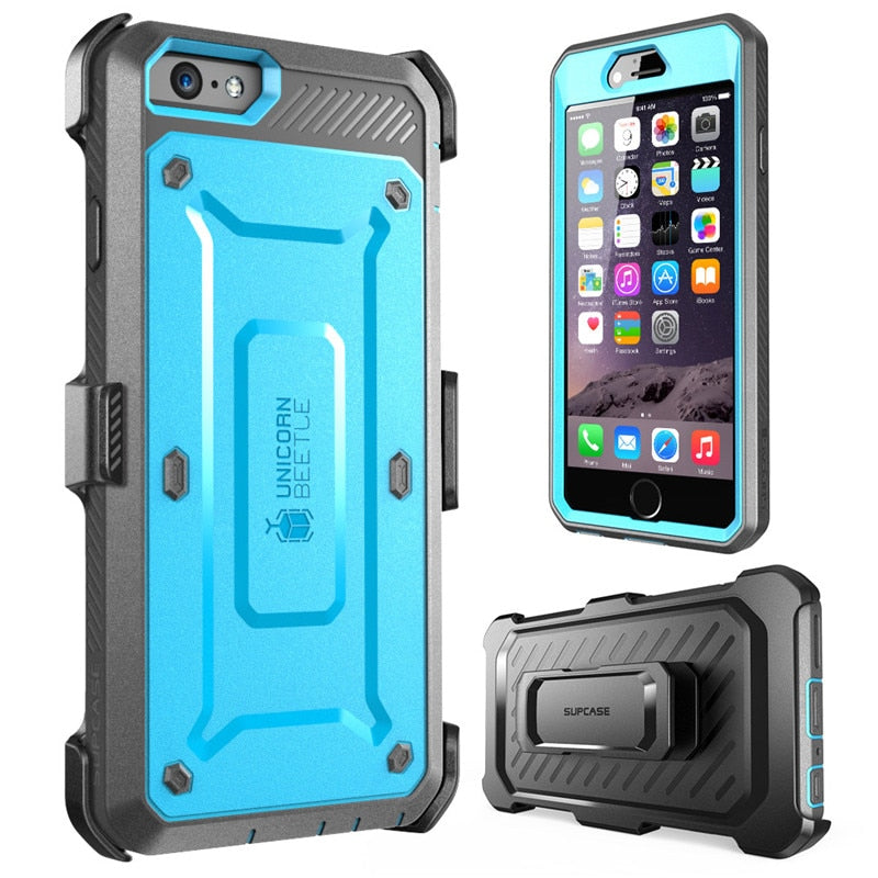 FTA case for iphone 6 6s Case UB Pro Full-Body Rugged Holster Clip Shockproof TPU + PC Cover with Built-in Screen Protector Case