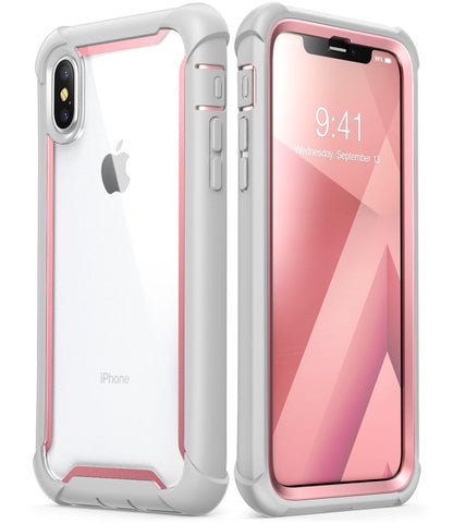 Case protector compatible with iphone X Xs Case 5.8 inch Original i-Blason Ares Series Full-Body Rugged Clear Bumper Case with Built-in Screen Protector